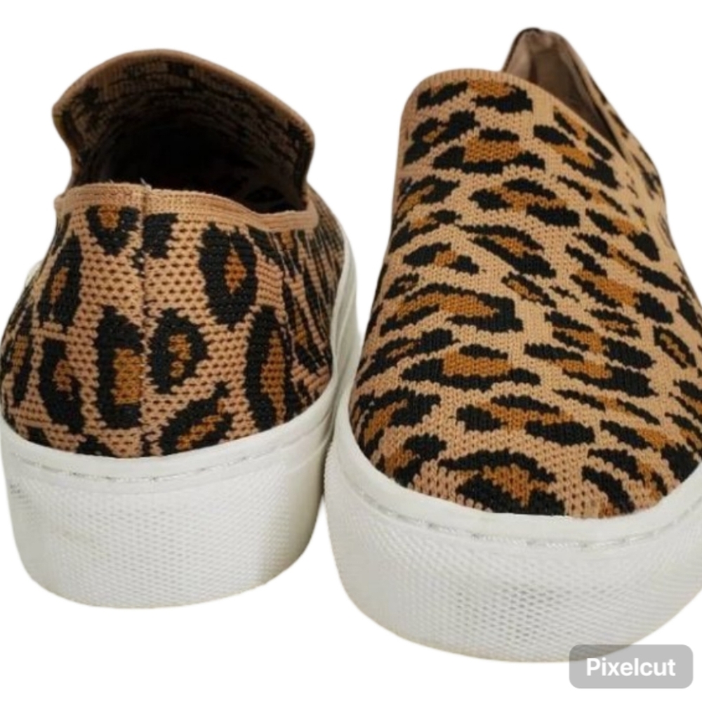 Steven by Steve Madden Kelsea Leopard Print Slip-On Sneakers Size 8.5 - Picture 4 of 10